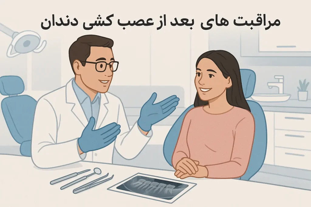 مراقبت های بعد از عصب کشی دندان